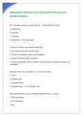 Wastewater Collections Level II Questions with accurate detailed solutions
