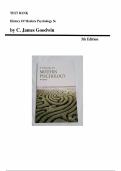 Test Bank - History Of Modern Psychology 5th Edition&lpar; Goodwin&comma; 2015&rpar;&comma; Chapter 1-15 &vert; All Chapters