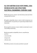 ELE 3010 MIDTERM EXAM HOPE PARNELL 2026  REVISION NOTES AND STRUCTURED  ELECTRICAL ENGINEERING OVERVIEW GUIDE 