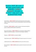 hondros nur 166 exam 1 REVIEW QUESTIONS AND VERIFIED CORRECT ANSWERS GRADED A&plus; -LATEST 2026-2027- 100- GUARANTEED PASS&period;docx