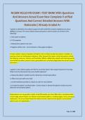 NCSBN NCLEX RN EXAM 1 TEST BANK With Questions And Answers Actual Exam New Complete V erified Questions And Correct Detailed Answers With Rationales &vert; Already Graded A&plus;