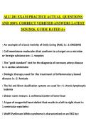 ALU 201 EXAM PRACTICE ACTUAL  QUESTIONS AND 100&percnt; CORRECT VERIFIED ANSWERS LATEST 2025&sol;2026&comma; GUIDE RATED A&plus;
