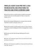 ENROLLED AGENT EXAM PREP PART 2 2026  REVISION NOTES AND STRUCTURED TAX  PRACTICE AND ETHICS OVERVIEW GUIDE