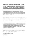 ENROLLED AGENT EXAM PREP PART 2 2026  STUDY GUIDE COMPLETE REPRESENTATION  PRACTICE AND IRS PROCEDURE QUESTIONS 
