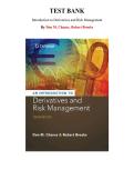 Test Bank for Introduction to Derivatives and Risk Management&comma; 10th Edition &lpar; Chance&comma; 2019&rpar;&comma; Chapter 1-15 &vert; All Chapters