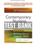  test bank of  Contemporary Nursing 8th Edition Cherry verified answers 2026 &sol;2027