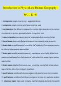 Introduction to Physical and Human Geography -  WGU D199