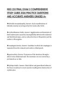 NSG 233 FINAL EXAM 3 COMPREHENSIVE STUDY GUIDE 2026 PRACTICE QUESTIONS AND ACCURATE ANSWERS GRADED A&plus;