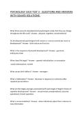 PSYCHOLOGY 1010 TEST 3 - QUESTIONS AND ANSWERS WITH SOLVED SOLUTIONS&period;