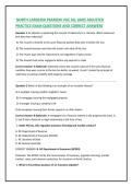 NORTH CAROLINA PEARSON VUE ALL LINES ADJUSTER  PRACTICE EXAM QUESTIONS AND CORRECT ANSWERS
