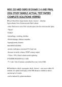 NSG 233 MED SURG III EXAMS 3 4 AND FINAL 2026 STUDY BUNDLE ACTUAL TEST PAPERS COMPLETE SOLUTIONS VERIFIED