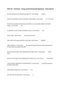 EGEE 101 &ndash; Final Exam &ndash; Energy and Environmental Engineering &ndash; study material