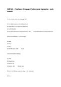 EGEE 101 &ndash; Final Exam &ndash; Energy and Environmental Engineering &ndash; study material