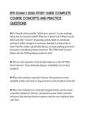 EPD EXAM 3 2026 STUDY GUIDE COMPLETE  COURSE CONCEPTS AND PRACTICE  QUESTIONS