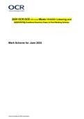 2025 OCR GCE AS Level Music H143&sol;03&colon; Listening and appraising Combined Test Paper & Answer Marking Guide