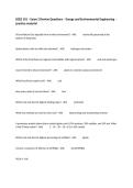 EGEE 101 &ndash; Exam 2 Review Questions &ndash; Energy and Environmental Engineering &ndash; practice material