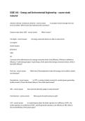 EGEE 101 &ndash; Energy and Environmental Engineering &ndash; course study material