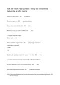 EGEE 101 &ndash; Exam 3 Quiz Questions &ndash; Energy and Environmental Engineering &ndash; practice material