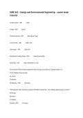 EGEE 101 &ndash; Energy and Environmental Engineering &ndash; course study material