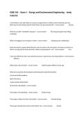 EGEE 101 &ndash; Exam 1 &ndash; Energy and Environmental Engineering &ndash; study material