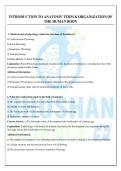 INTRODUCTION TO ANATOMY TERM & ORGANIZATION OF THE HUMAN BODY&period;