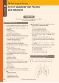 CH 14 Medical-Surgical Nursing 14 Review Questions with Answers   and Rationales