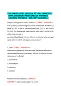 TMC EXAM LATEST 2025-2026 ACTUAL EXAM TEST   BANK QUESTIONS AND CORRECT ANSWERS   &lpar;VERIFIED ANSWERS&rpar; &vert; ALREADY GRADED A&plus; 