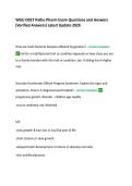 WGU D027 Patho Pharm Exam Questions and Answers  &lpar;Verified Answers&rpar; Latest Update 2026