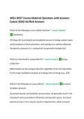 WGU D027 Course Material Questions with Answers  &lpar;Latest 2026&rpar; Verified Answers 