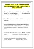 NUR 233 Final Exam Questions & Verified Answers &lpar;2026-2027&rpar; &ndash; 100&percnt; Correct Nursing Study Guide