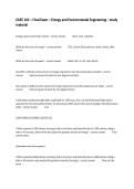 EGEE 102 &ndash; Final Exam &ndash; Energy and Environmental Engineering &ndash; study material