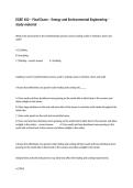 EGEE 102 &ndash; Final Exam &ndash; Energy and Environmental Engineering &ndash; study material
