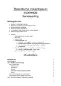 Samenvatting Theoretische Criminologie en victimologie