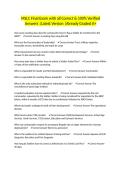 MSLC Final Exam with all Correct & 100&percnt; Verified Answers &vert;Latest Version &vert;Already Graded A&plus;