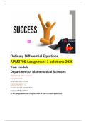 APM3706 Assignment 1 solutions 2026