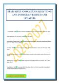 STATS QUIZ-ANOVA EXAM QUESTIONS AND ANSWERS &lpar;VERIFIED AND UPDATED&rpar;