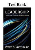 Test Bank&colon; Leadership&colon; Theory and Practice &lpar;7th Edition&rpar; &ndash; Peter G&period; Northouse