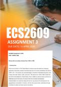 ECS2609 Assignment 1 Semester 1 2026 - Due 15 April 2026