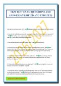 TKM TEST EXAM QUESTIONS AND ANSWERS &lpar;VERIFIED AND UPDATED&rpar;