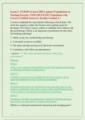 Exam 2&colon; NUR109 &lpar;Latest 2026 Update&rpar; Foundations in  Nursing Practice &sol;NUR 109 EXAM 2 Questions with  Correct Verified Answers&vert; Already Graded A&plus; 