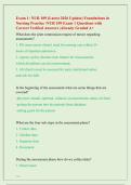 Exam 1&colon; NUR 109 &lpar;Latest 2026 Update&rpar; Foundations in  Nursing Practice &sol;NUR 109 Exam 1 Questions with  Correct Verified Answers &vert;Already Graded A&plus; 