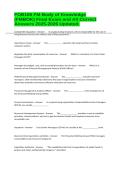 FOB105 FM Body of Knowledge (FMBOK) Final Exam and All Correct Answers ...