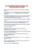 BIOL 334 CONNECT CHAPTER 3 BACTERIAL CELL STRUCTURE EXAM STUDY GUIDE