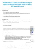 WGU D389 UXM3 Task 1&colon; Academic Research & Writing Strategies in Higher ED &vert; Actual verified study complete Solutions &vert; A&plus; Graded &vert; 2026 Updates &vert; 100&percnt; correct