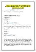 PHYS 131 - MOMENTUM QUESTIONS AND CORRECT  DETAILED ANSWERS &lpar;VERIFIED ANSWERS&rpar; &vert;ALREADY  GRADED A&plus;&vert;&vert;BRAND NEW