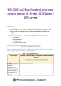 WGU D389 Task 2 Quota Template &vert; Actual study complete solutions &vert; A&plus; Graded &vert; 2026 Updates &vert; 100&percnt; correct