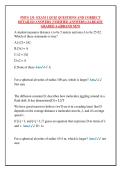 PHYS 131- EXAM 1 QUIZ QUESTIONS AND CORRECT  DETAILED ANSWERS &lpar;VERIFIED ANSWERS&rpar; &vert;ALREADY  GRADED A&plus;&vert;&vert;BRAND NEW