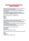 HIM 3390 FINAL EXAM QUESTIONS WITH ACCURATE ANSWERS