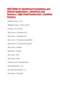 TEST BANK for Nutritional Foundations and Clinical Applications &vert; Questions and Answers &vert; High Yield Practice Set &vert; Certified Answers