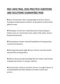NSG 5002 FINAL 2026 PRACTICE QUESTIONS AND SOLUTIONS GUARANTEED PASS